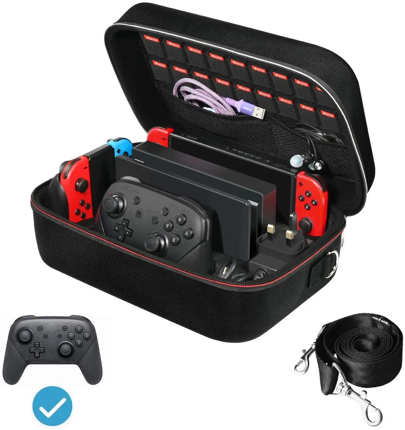 Чехол для хранения Nintendo Switch портативный дорожный защитный чехол мессенджер подкладка консоль Pro Controlle|Сумки