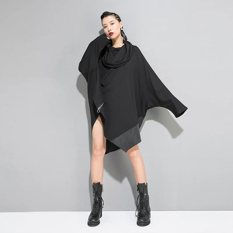 Max LuLu модные корейские женские дизайнерские одежда в стиле панк женские свободные черные негабаритные толстовки повседневные осенние водолазки