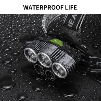 

LED Waterproof 6 Modes Headlamp Flashlight Lamp Outdoor 18650 Battery Led Headlamp 5 Modes Headlamp 18650 Battery
