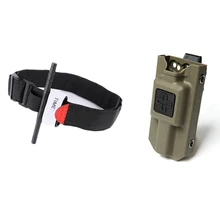 Тактический военный жгут Быстрый гемостаз медицинский аварийный перевозчик сумка для выживания на открытом воздухе разведка с одной рукой