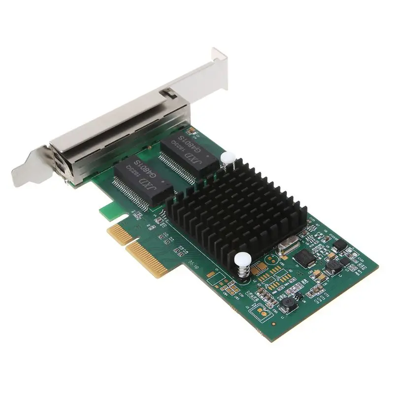 Прямая поставка Intel I350-T4-QY чип PCI-Express PCI-E четыре RJ45 гигабитные порты серверный адаптер NIC