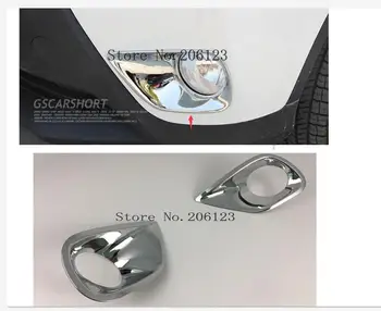 

Fit For 2013 2014 2015 Toyota RAV4 Chrome Front Bumper Fog Light Lamp Foglight Cover Trim Garnish Molding Bezel Insert Ring 2pcs