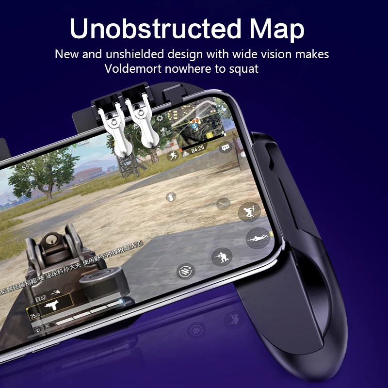  Six Finger PUBG Game Controller Gamepad Joystick Trigger Shooting Free Fire Gamepad With Cooler Fan