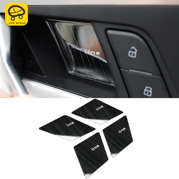 

CarManGo Car Accessories Molding Inner Door Bowl Wrist Trim Sticker Frame Interior Decoration for Audi A4 A5 S4 S5 B9 2017-2020