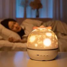 Креативный Рождественский подарок светильник s Звездный океан вращающийся проекционный светильник Многофункциональный затемняющий светодиодный атмосферный ночной Светильник