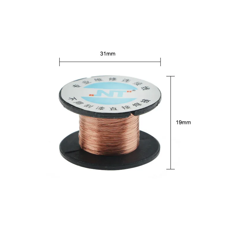1 Pcs High Quality 0.1MM Copper Soldering Solder PPA Enamelled Repair Reel Wire Fly Line 0.1MM Copper Solder Wire