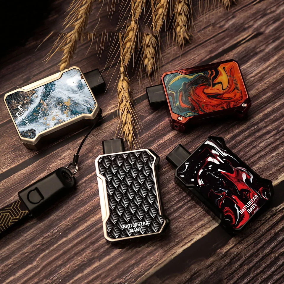 Smoant Battlestar Baby Pod Vape комплект 750 мАч 15 мощность 2 мл с Ом Ni80/Ом сетчатая катушка ручка