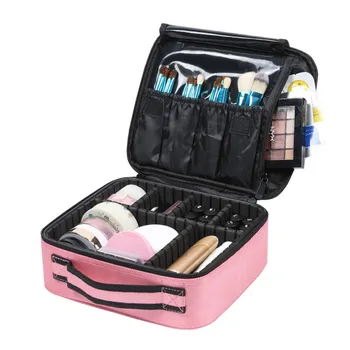 

New Makeup Case Professional Beauty Brush Women Cosmetic Suitcase Waterproof Make Up Organizer Travel Storage Bags For Manicure