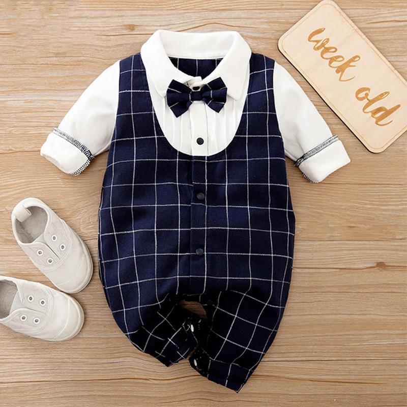 Cotton baby suit Malapina Newborn Baby Boy Rompers Summer Clothes Infant Short Sleeve Jumpsuit Overalls Outfit with Bow Tie Toddler Girl Clothing black baby bodysuits	