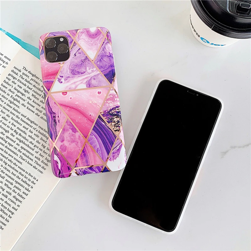 HXM чехол для телефона huawei mate 30 Lite P30 P20 Pro Lite mate 20 Pro Lite гальванический геометрический мрамор мягкая IMD задняя крышка