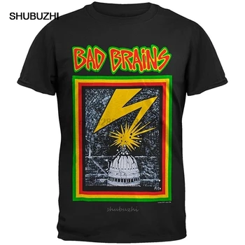 

T Shirt Novelty Tops Funny Men Crew Neck Bad Brains Short Sleeve T Shirt