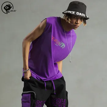 

Little Raindrop Men Vest Fashion Letter Printed Summer Hip Hop Sportwear Tank Top Mens Casual Fitness Tees Tops Lover Tank Tops