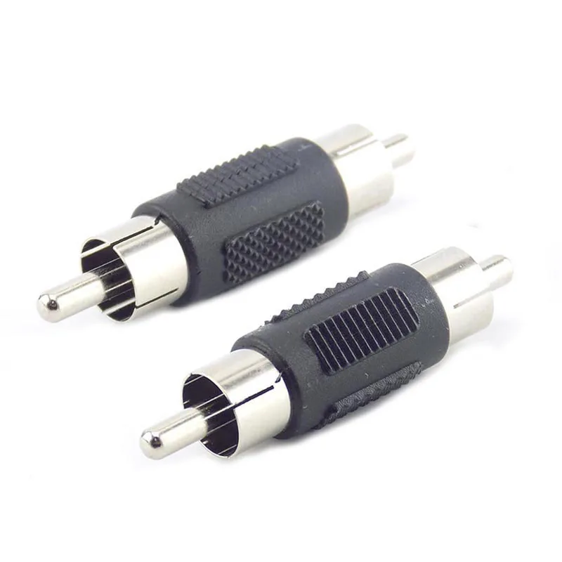 

2/5pcs RCA Male to Male Coupler Plug Adapter AV Cable Audio Video camera Plug Jack Connectors for Camera CCTV Accessories K09