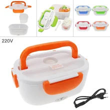 Новинка, 220 В, л, однокомпонентный портативный подогреватель пищи, Электрический Ланч-бокс с ложкой/Европейской зарядной линией
