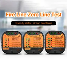 Электрическая розетка тестер безопасности линия детектор заземления автоматический выключатель искатели переключатель электроскоп пробка от утечки полярности обнаружения