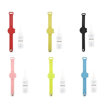 

Travel Wristband Mini Hand Cleaning Gel Dispenser with Refill Bottle Portable Refillable Dispenser NC99