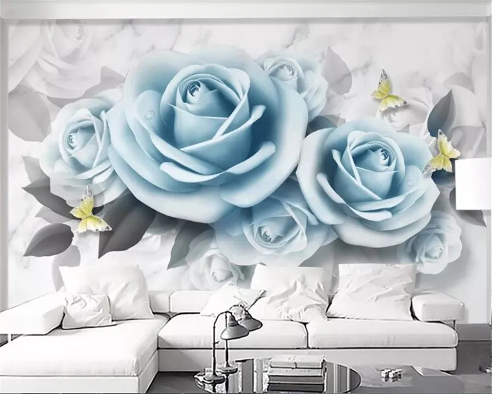 

beibehang wall paper for kids room Fresh and simple 3d embossed pink rose flower wallpaper TV background wallpaper for walls 3 d