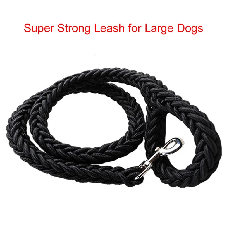 L/XL супер сильный грубый нейлоновый поводок для собак зелено-армейский брезентовый двухрядный Регулируемый ошейник для средних и больших собак 130 см