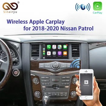 

Sinairyu OEM Wireless Apple CarPlay for Nissan Patrol 2018-2020 Wireless Android Auto iOS Mirror Car play Support Rear Camera