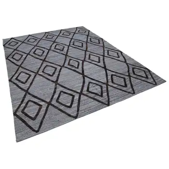 

247x306 Cm Grey Handmade Contemporary Area Rug-8x10 Ft