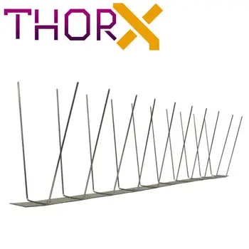 

WL-02-TH 2 row pigeon spikes on stainless steel base high quality solution for bird control spikes