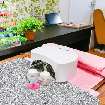 

1pc Full Diamond Nail Art Mat Durable High Quality Nail Art Tool Table Mat for Nail Salon Private Manicure