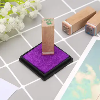 

Fingerprint Square Stamp Inkpad for DIY Scrapbook Card Making Craft (Purple