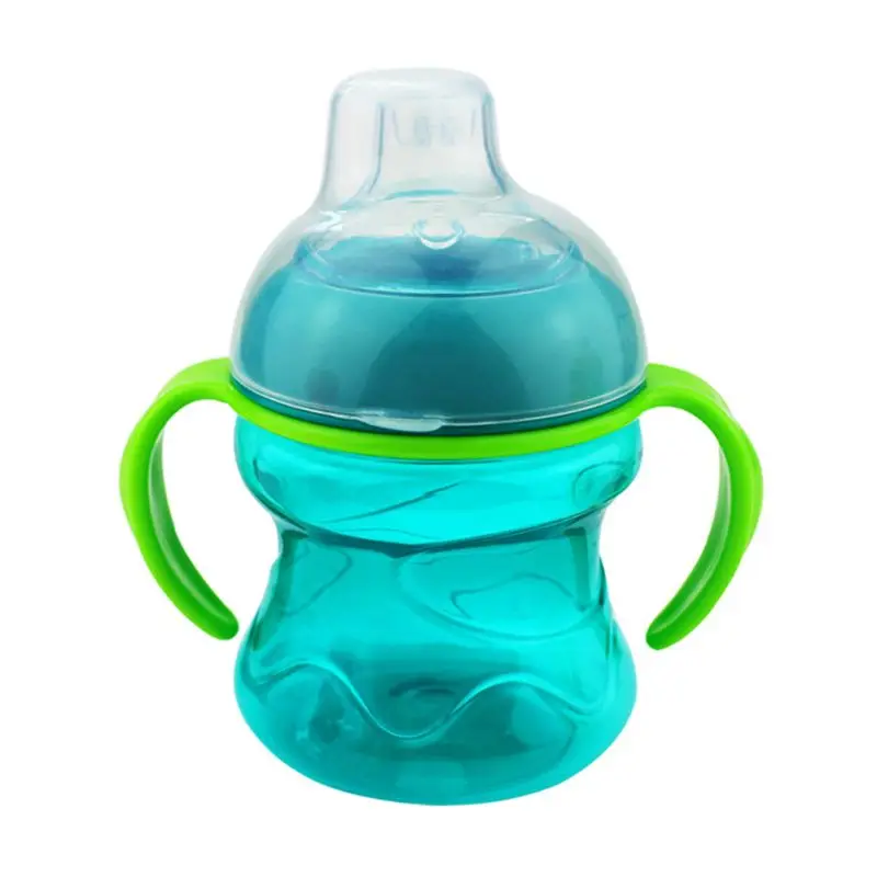 

200ML Baby Feeding Bottle Cups Handle Leak Proof Toddler Weaning Drinking Bottle
