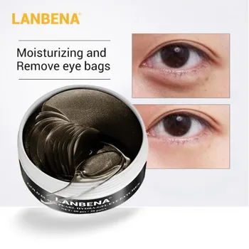 

LANBENA Black Pearl Collagen Eye Patches 60 PCS For Dark Circles Wrinkles Eye Bags Skin Care Hydrogel patches Under Eye Mask