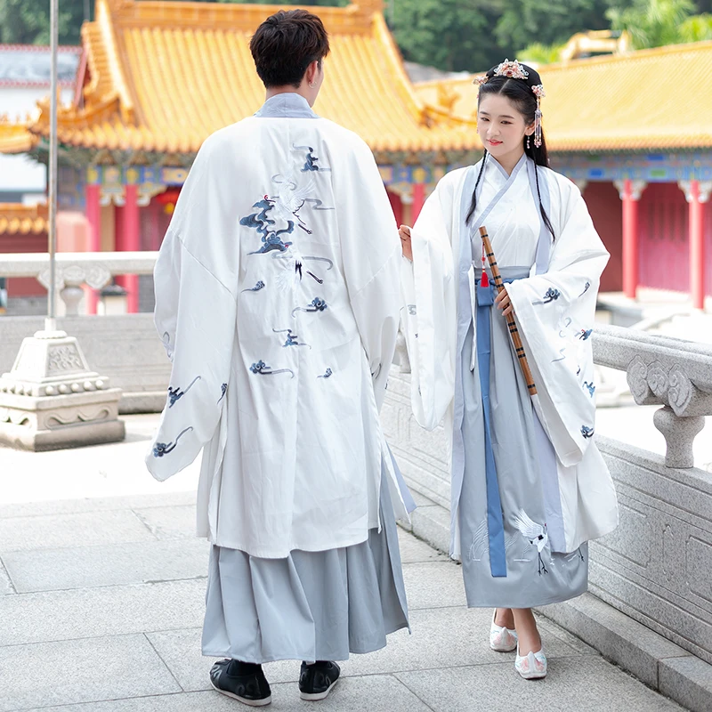 Оригинальная пара Hanfu древняя китайская Одежда унисекс в стиле эпохи Тан Ming периодов рыцарские костюм ученого большой Размеры 4XL для Вес 100 кг