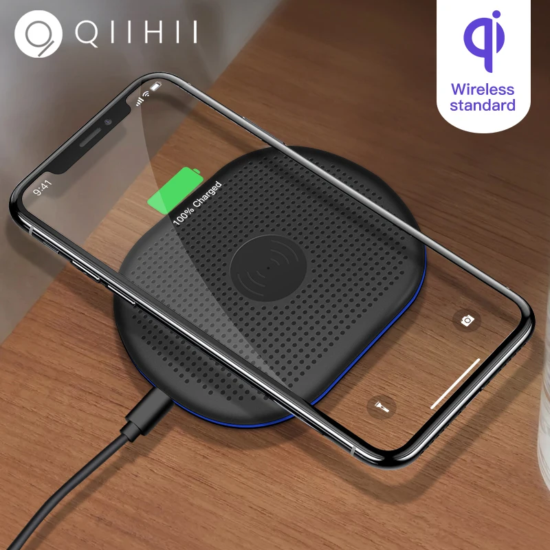 

QIIHII 5W Fast Wireless Charger For iphone X XS XR Samsung Qi Wireless Charger For Xiaomi Wireless Phone Charger For Huawei