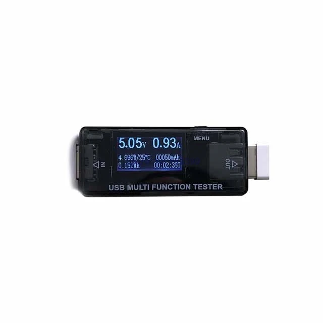 

A14-- USB tester DC voltage and current detection QC2.0 3.0 power bank charger indicator DC Digital voltmeter amperimetro cur