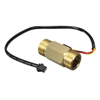 

DN20 Brass G3/4 Copper Water Flow Sensor Pulse Output 1.75Mpa 2~45L/min Flowmeter Liquid Water Magnetic Sensor Switch