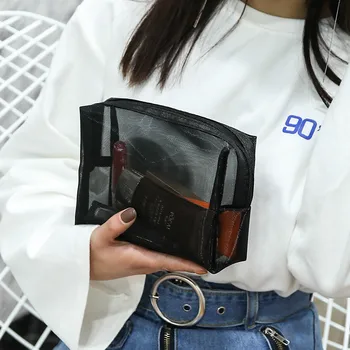 

Transparent small Women Cosmetic Bag Travel Function Makeup Case Zipper Make Up Organizer Storage Pouch Toiletry Beauty Wash Bag