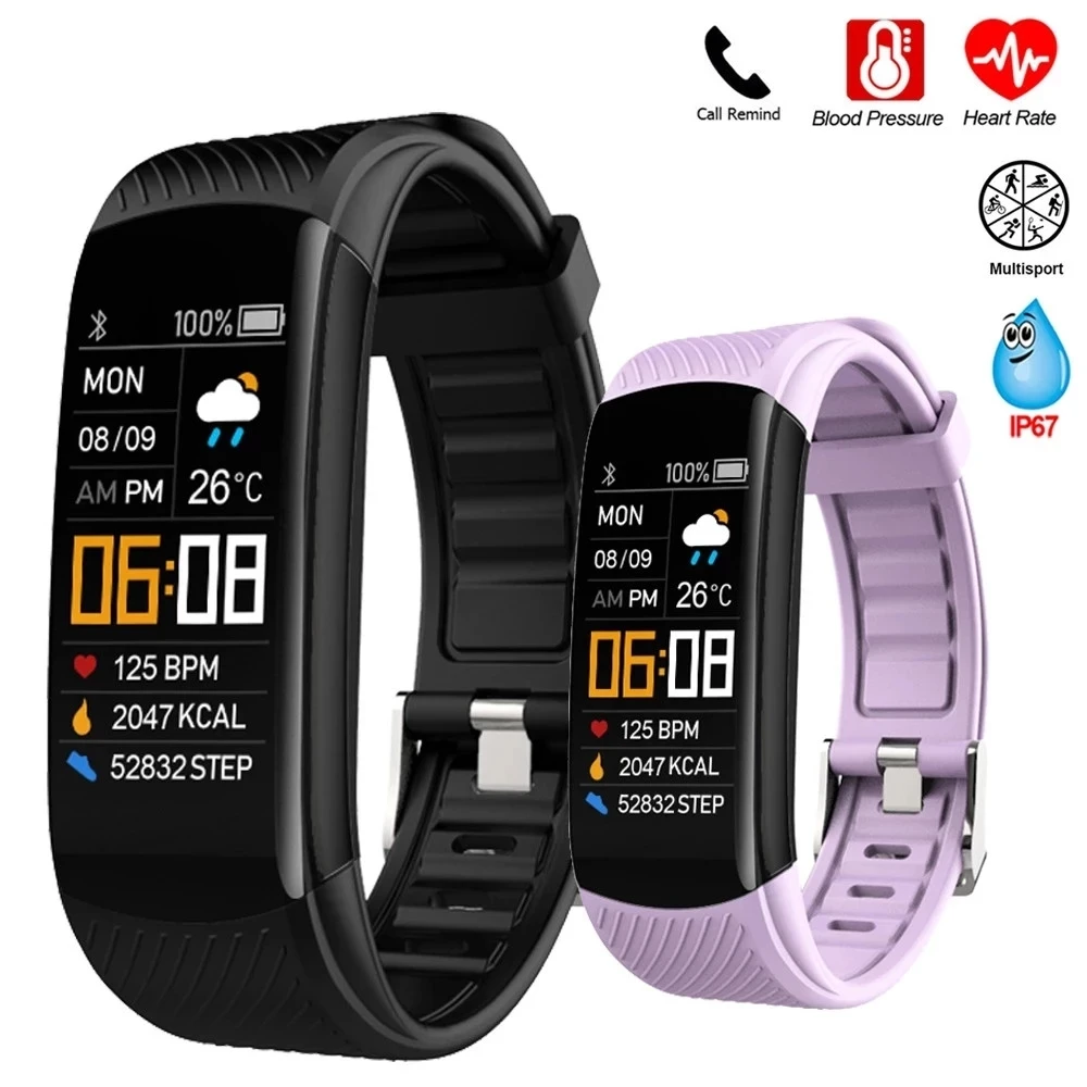 2022 C5S Smart Bracelet Blood Pressure Monitor Fitness Tracker Smart Watch Heart Rate Monitor Smart Band for IOS Android Phone
