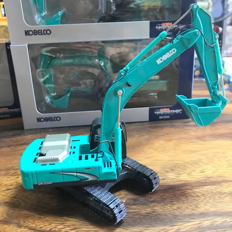 Литая Игрушечная модель 1:50 Масштаб Kobelco SK330-8 гидравлические экскаваторы с металлической дорожкой строительная техника Игрушечная модель автомобиля