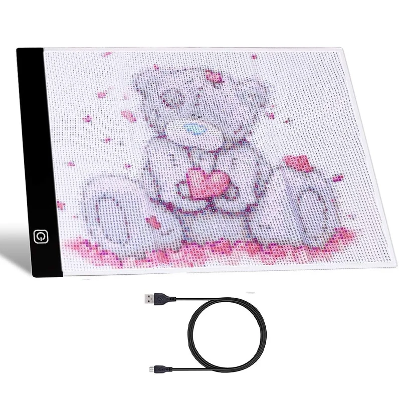 

Elice A4 LED Light Pad for Diamond Painting, USB Powered Light Board Digital Graphics Tablet for Drawing Pad Art Painting board