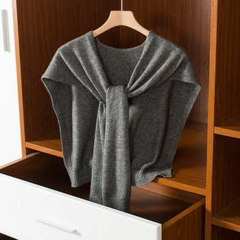 

Ladies multifunctional cashmere shawl all-match wool knit scarf, female warm and cold protection shoulder and neck