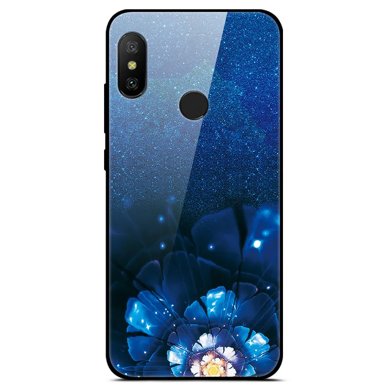42 Силиконовый чехол для Xiaomi Mi A2 Lite чехол 360 полная защита закаленное стекло задняя крышка чехол для телефона s для Xiaomi Mi A2 бампер - Цвет: 42