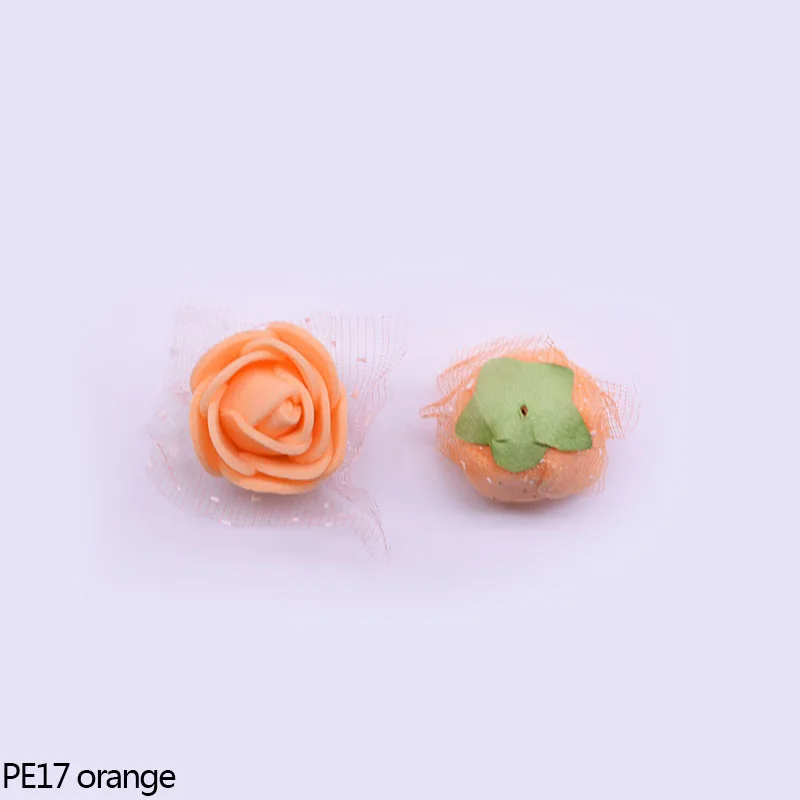PE17 50/100/200 шт. 2 см мини пены Роза Искусственный цветок розы с пряжей Свадебная вечеринка «сделай сам», подарок на день Святого Валентина украшения свадебные принадлежности - Цвет: PE17
