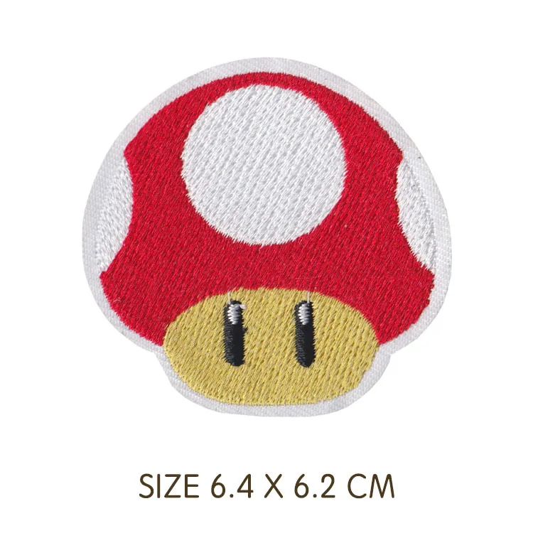 10 шт. нашивки Super Mario Bros для одежды, железные нашивки, вышивка, аппликация для шитья, эмблема на ткани, аксессуары для одежды Diy