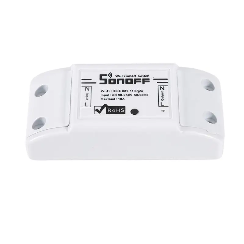 Itead Sonoff базовый Wifi умный переключатель DIY Беспроводное дистанционное интеллектуальное реле для домашней автоматизации модуль управления работа с гнездом Alexa