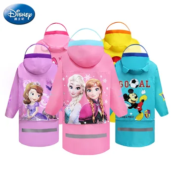 

Children Minnie Mickey Cartoon Raincoat Schoolbag impermeable Kids Girls Poncho Boys Rainwear Rainsuit men raincoat gifts