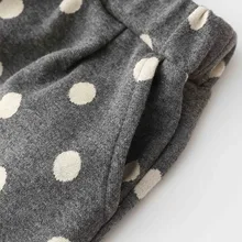 Гофрированные детские шаровары весенняя одежда стиль для девочек детская одежда детские длинные штаны в горошек Kz-a379