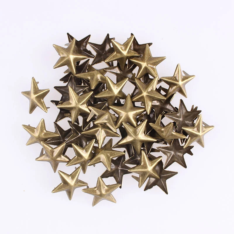 

50pcs Star/Pentagram Metal Buttons for Scrapbooking Crafts DIY Baby Children Clothing Sewing Accessories Button Decoration E