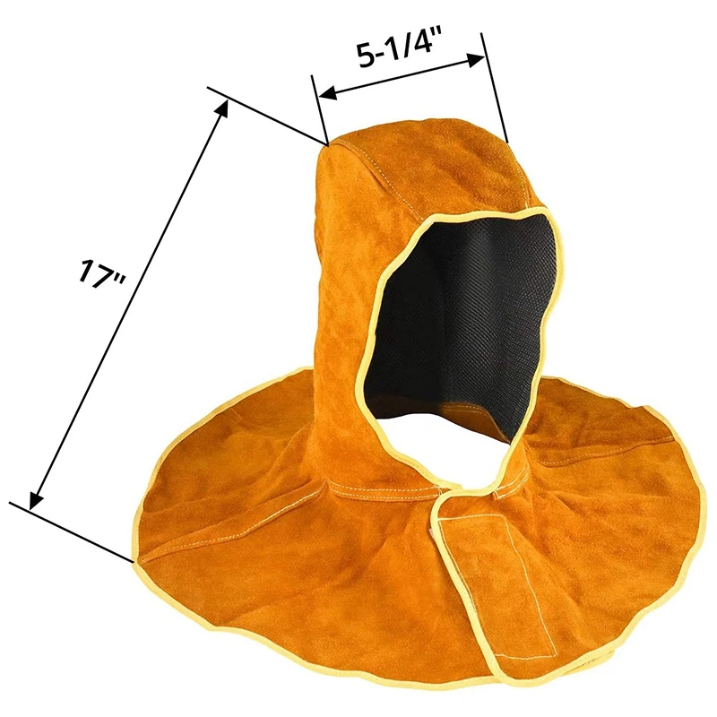 HpLive Bonnet De Soudeur Ignifuge Respirant – Cagoule Anti-Étincelles Avec Filet Ventilation, Gris