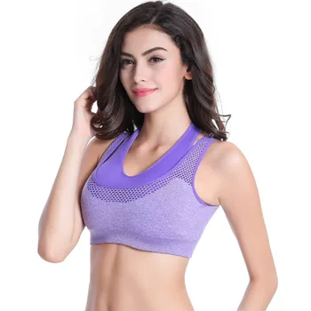 

Women Professional Mesh Fitness Top Sexy Push-up Workout Running Sports Bra