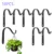 10pcs Black Iron Wall Light Hook Bracket Wind Chimes Garden Hanging Basket Planter Lantern Flower Pot Home Decoration