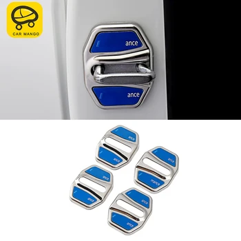 

CARMANGO Car Door Gate Locker Lock Protective Cap Cover Trim Frame Sticker Decoration for BMW 1 3 5 7 Series X1 X3 X4 X5 X6