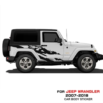 

Fit For Jeep Wrangler 2018-2007 Car Decals Mountain Peak Graffiti Cool Graphic Vinyl Modified Decorative Car Stickers Custom